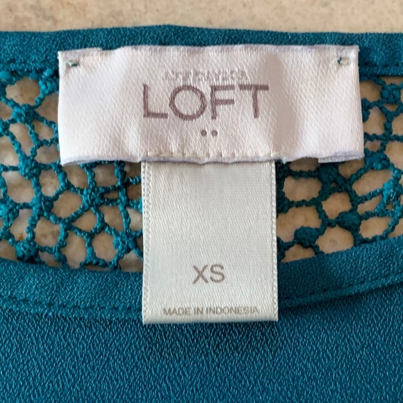 LOFT Green Sleeveless Top XS - Picture 2 of 5